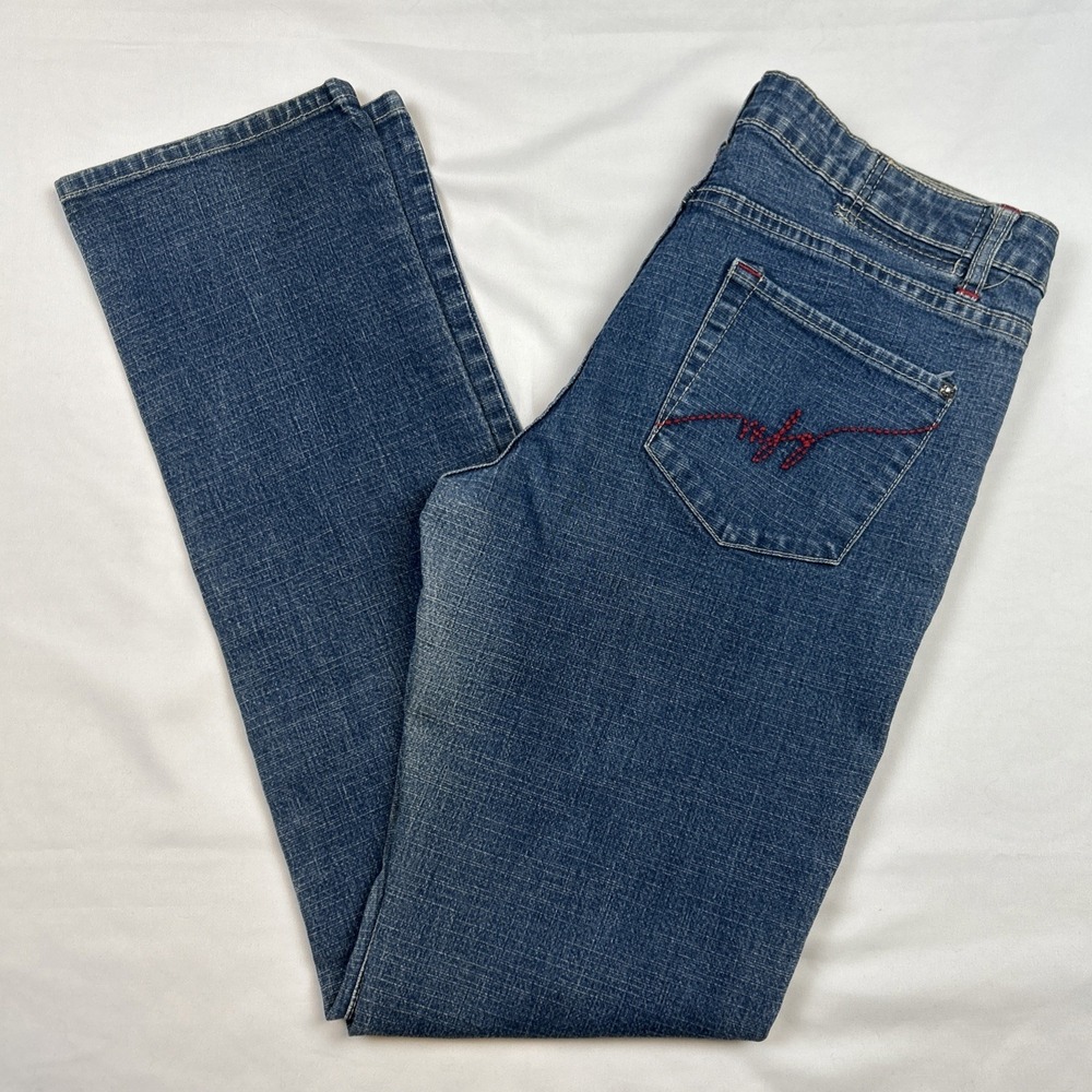 Marithe Francois Girbaud Jeans Women's Sz 33x32 Straight Slim Dark Wash Vintage